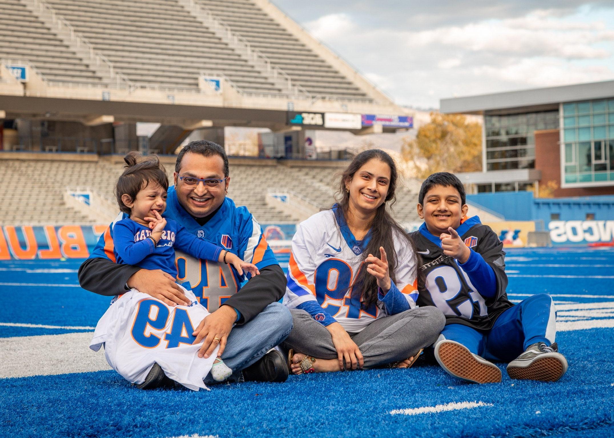 Krishna Pakala and his family